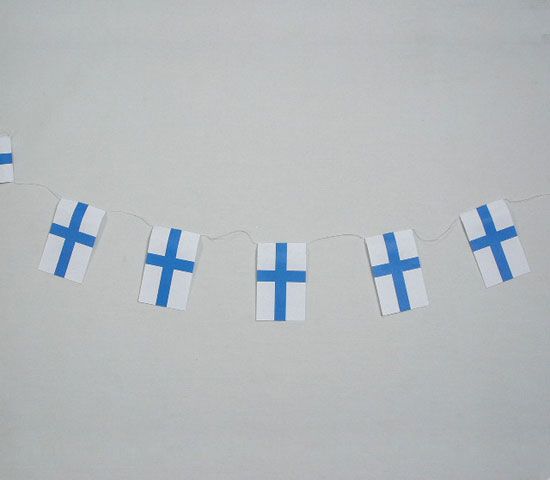 Flag Garland Finland