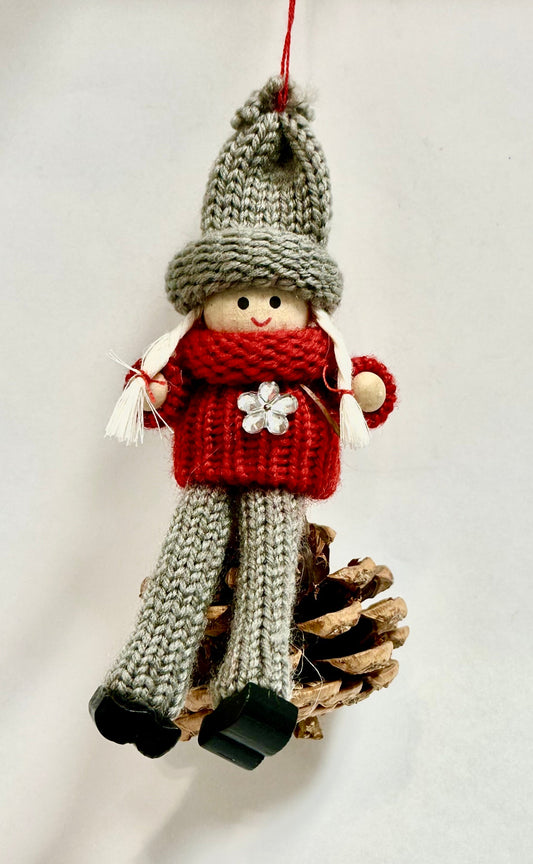Tomte on Pine Cone